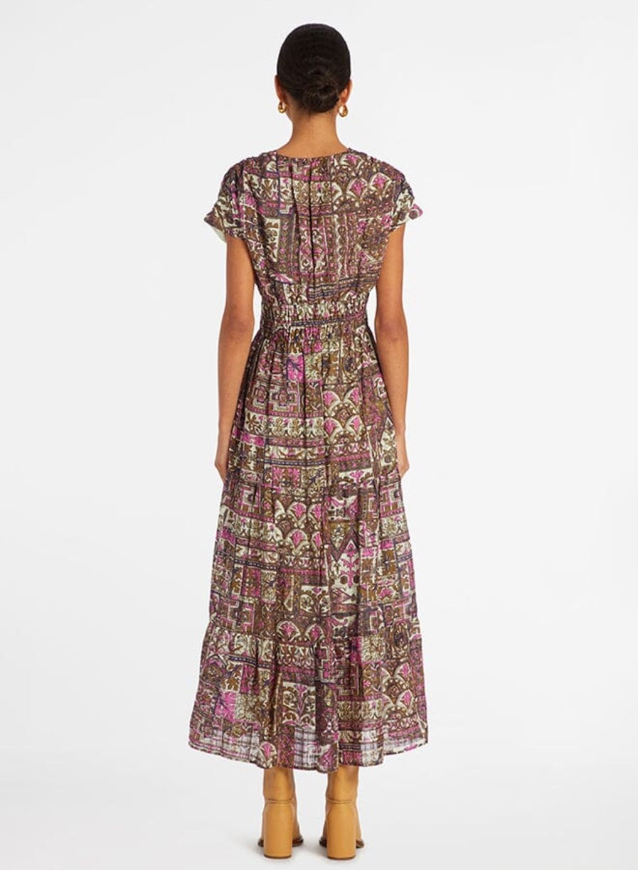 Women Marie Oliver Midi & Maxi | Indy Dress Emerald Tile