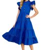 Women Anna Rae Vacation | Cameron Midi Dress Royal Blue