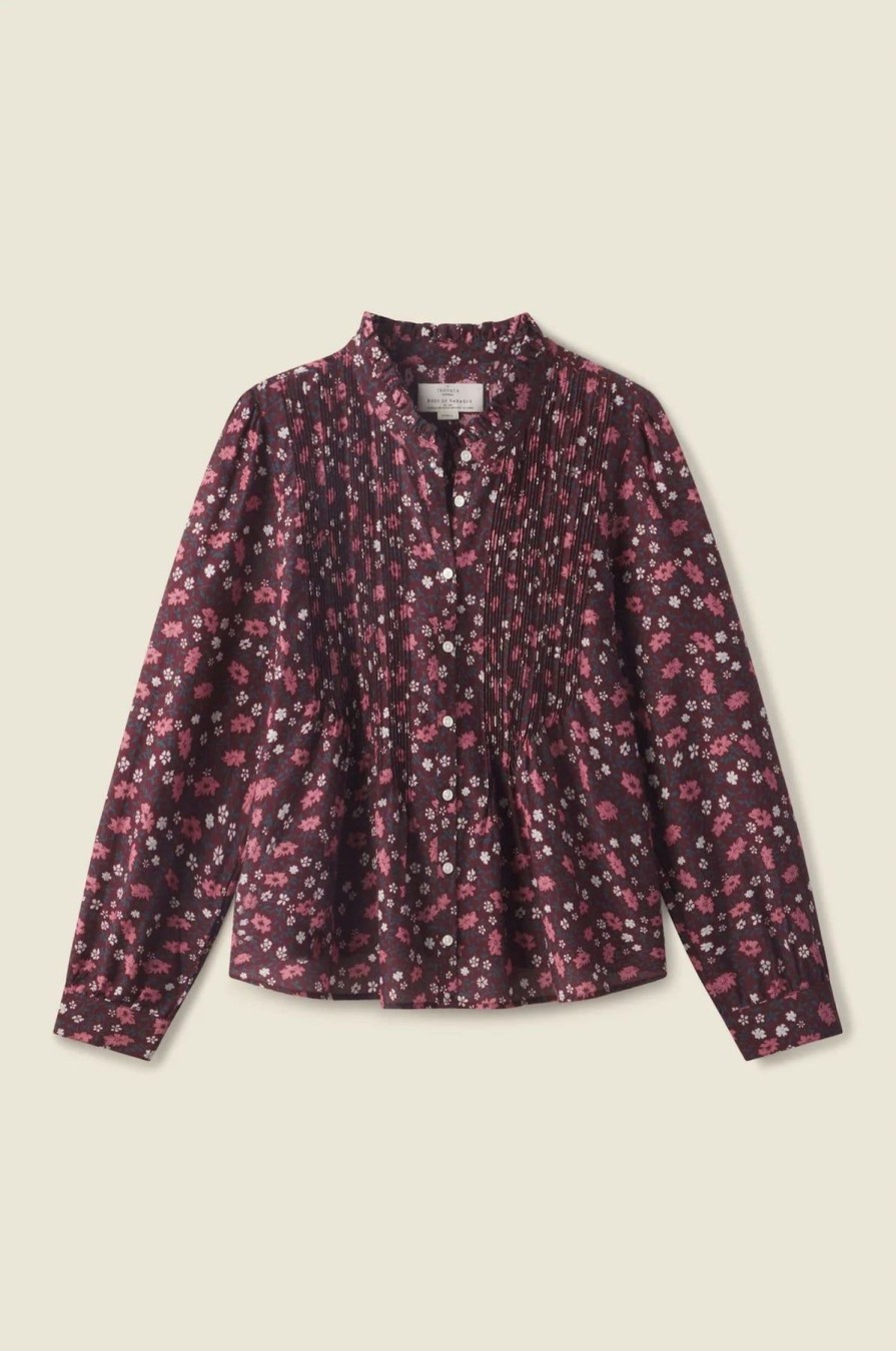 Women Trovata Shirts & Blouses | Hadleigh Blouse Plum Blossom