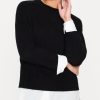 Women Brochu Walker Sweaters | Parson Crew Looker Black Onyx