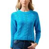 Women Anna Rae Sweaters | Coraline Sweater Cerulean Blue