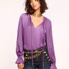 Women Ramy Brook Shirts & Blouses | Blake Top Mulberry