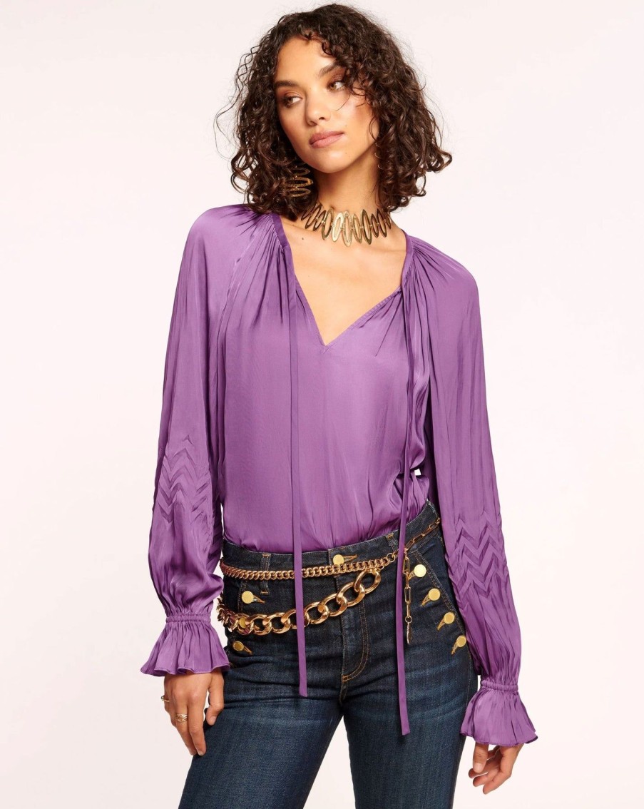 Women Ramy Brook Shirts & Blouses | Blake Top Mulberry