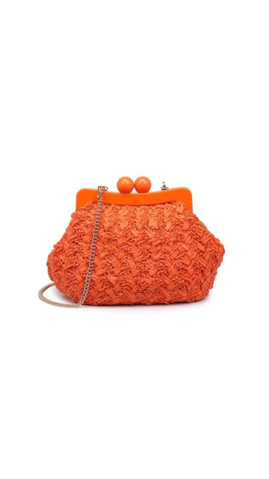 Women Uniquities Handbags | Naomi Clutch Orange