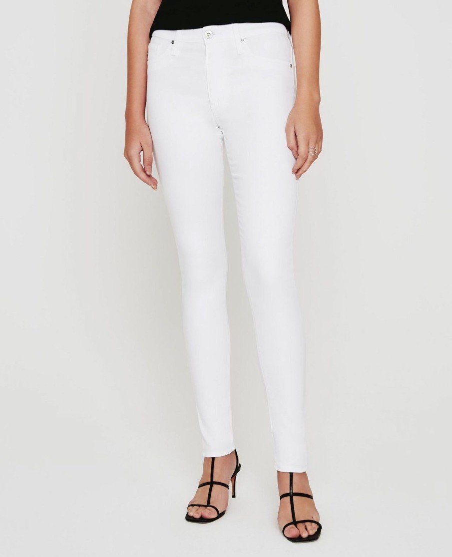 Women AG Adriano Goldschmied Denim | Farrah Ankle Skinny Jeans In White