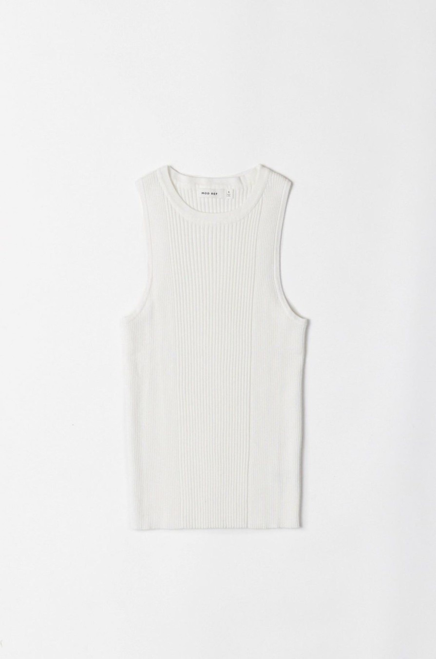 Women Kendall Lane Shirts & Blouses | Rowan Tank White