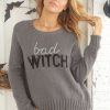 Women Wooden Ships Sweaters | Bad Witch Crew Gunmetal