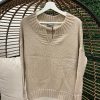 Women Wooden Ships Sweaters | Mara Split Crew Covert Beige