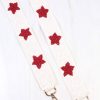 Women Uniquities Handbags | White/Red Star Strap