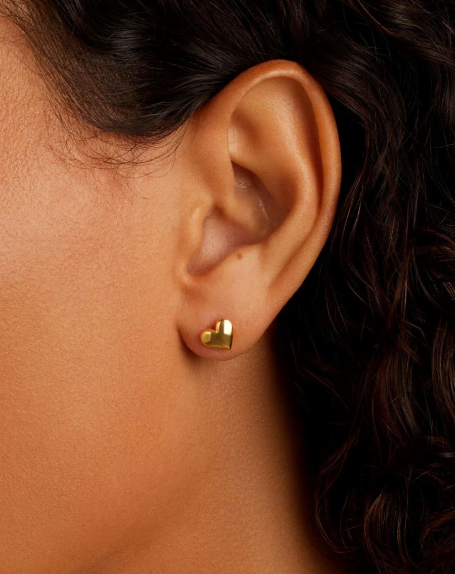 Women Gorjana Earrings | Lou Heart Studs