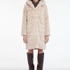 Women Apparis Faux Furs Cold Weather | Celina 3 Coat Latte