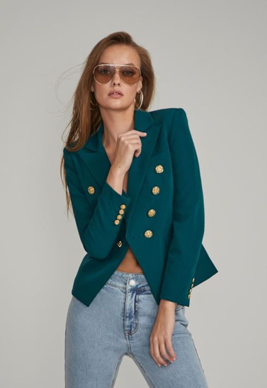 Women Generation Love Blazers | Janna Crepe Blazer Hunter