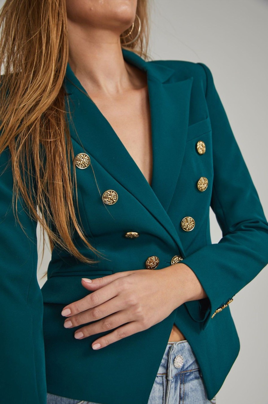 Women Generation Love Blazers | Janna Crepe Blazer Hunter