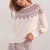 Women Z Supply | Getaway Fair Isle Long Sleeve Top Bone