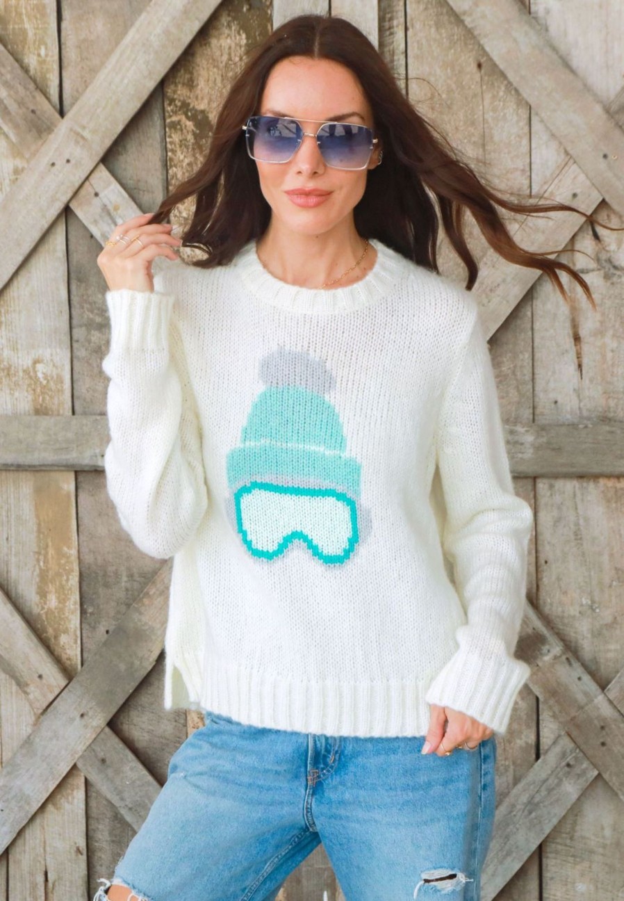 Women Wooden Ships Sweaters | Ski Babe Crew Pure Snow