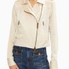 Women Ramy Brook Leather Jackets | Alice Jacket Bone