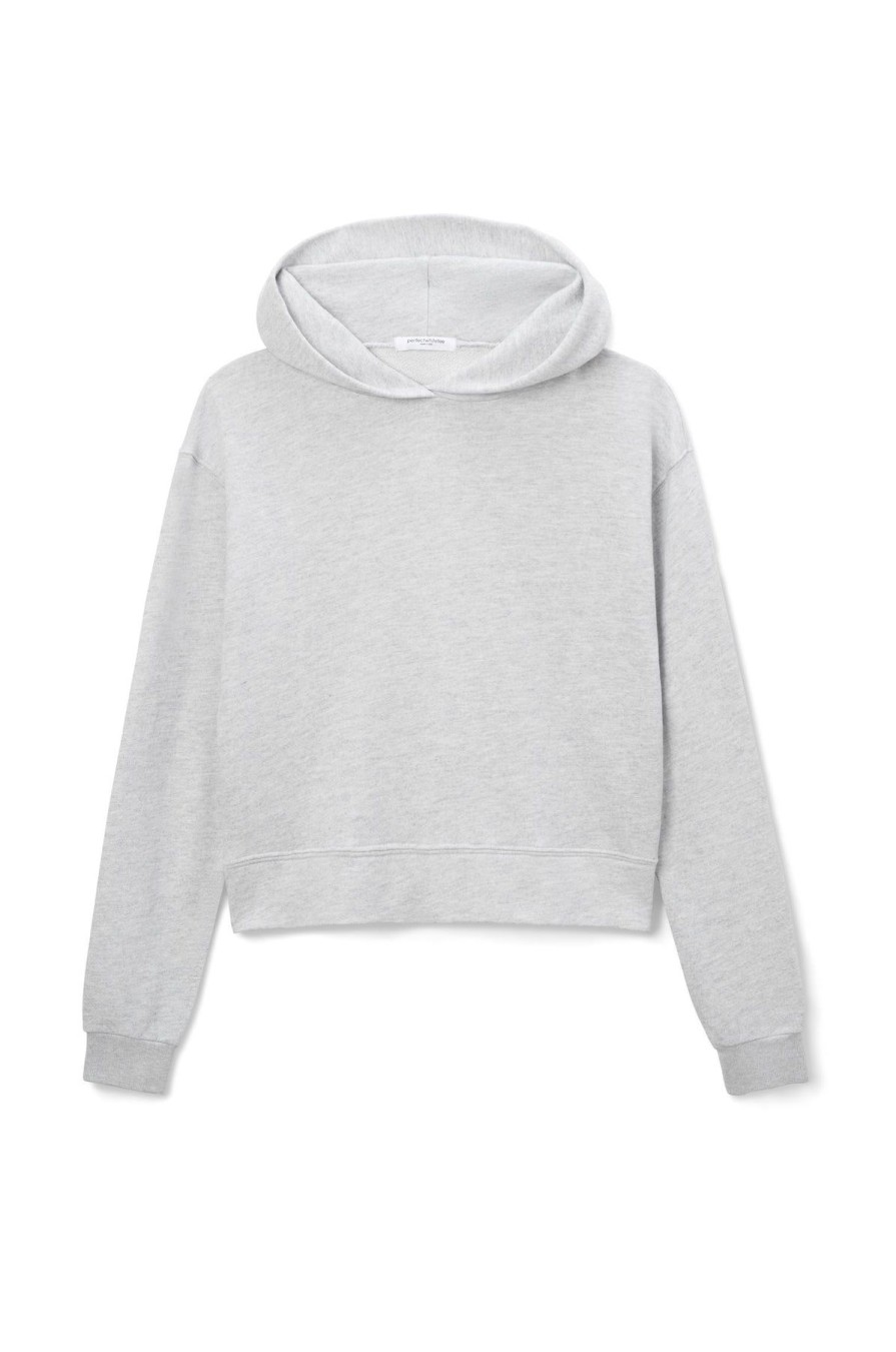 Women Perfect White Tee | Iggy Cash Hoodie Heather Grey