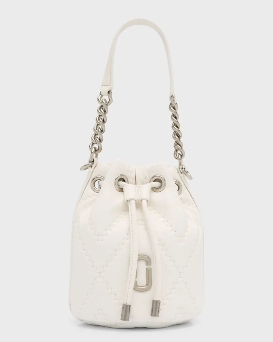 Women Marc Jacobs Handbags | The Quilted Leather J Marc Bucket Bag Cotton