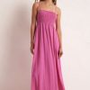 Women Z Supply Vacation | Beachside Midi Dress Heartbreaker Pink