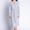 Women PJ Salvage | Textured Essentials Robe Heather Grey