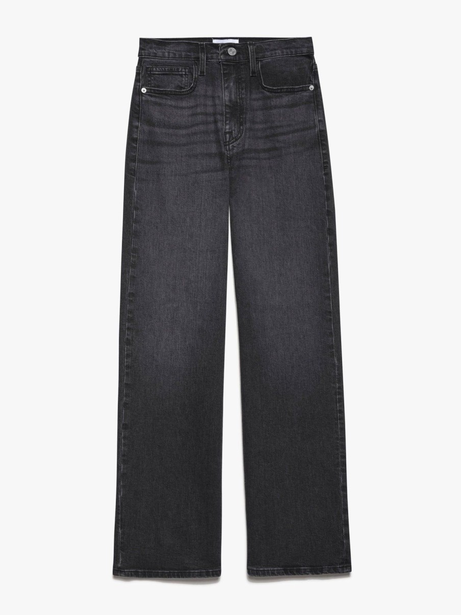 Women FRAME Denim | Le Jane Crop Jeans Obsidian