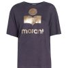 Women Isabel Marant Etoile Tees & Tanks | Zewel Tee Faded Night/Gold