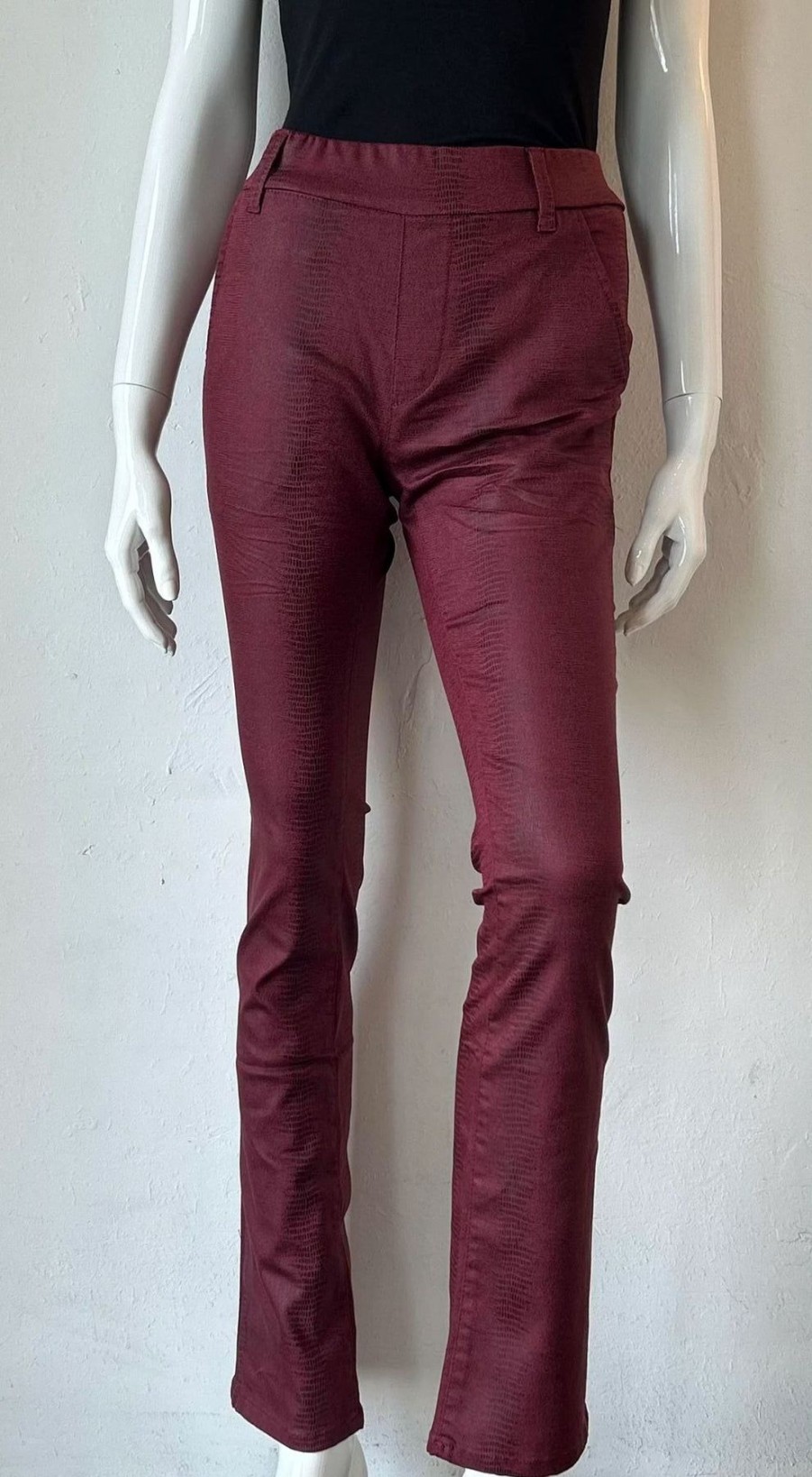 Women Bevy Flog Pants | Nansi Flare Pants In Merlot Snake