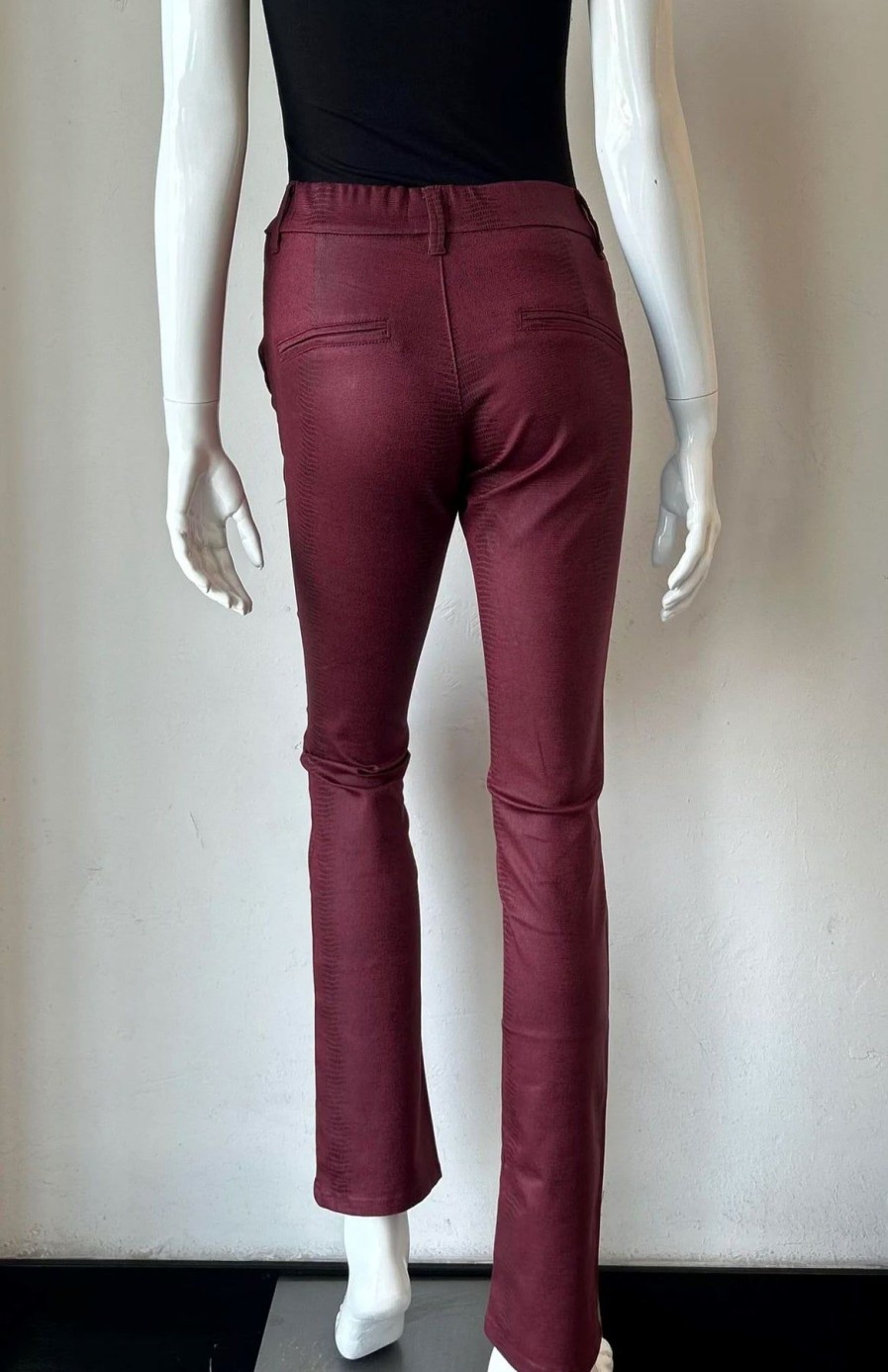 Women Bevy Flog Pants | Nansi Flare Pants In Merlot Snake