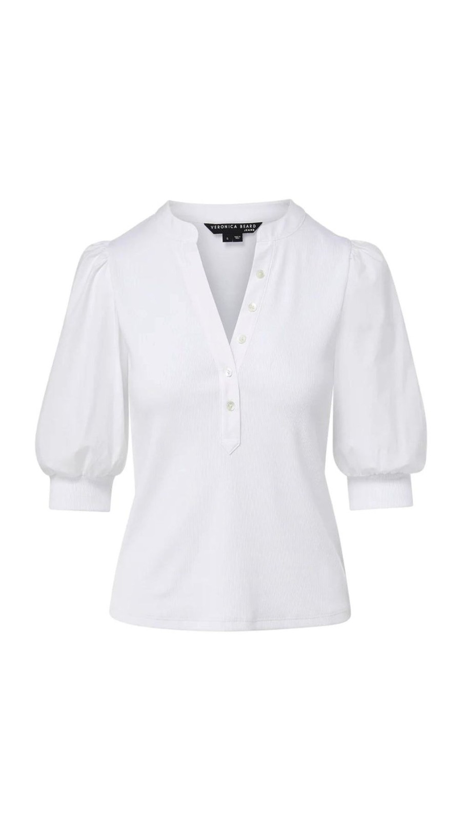 Women Veronica Beard Shirts & Blouses | Coralee Top White