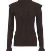 Women Marie Oliver Sweaters | Tinley Turtleneck Java