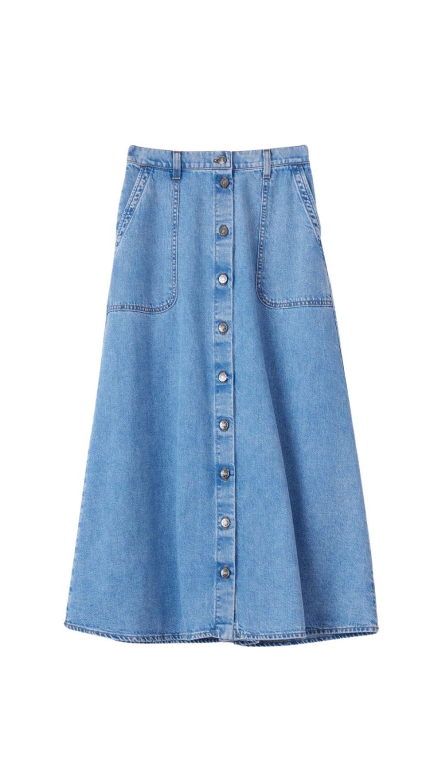 Women XÍRENA Skirts | Gerri Denim Skirt Blue Jay