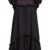 Women Love The Label Mini | Poppy Dress Black Multi