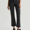 Women AG Adriano Goldschmied Pants | Tailored Kinsley Pants Hemlock Charcoal Grey