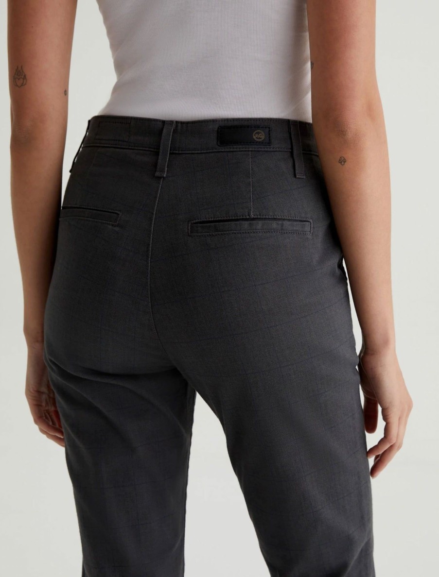 Women AG Adriano Goldschmied Pants | Tailored Kinsley Pants Hemlock Charcoal Grey