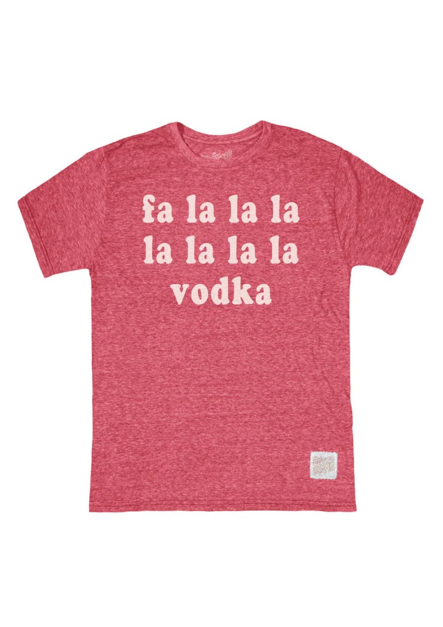 Women Retro Brand Tees & Tanks | Fa La La La Vodka Tee Red