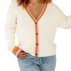 Women Kendall Lane Sweaters | Heidi Cardi Cream Multi