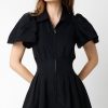 Women Spencer & Ella Mini | Tali Zip Dress Black