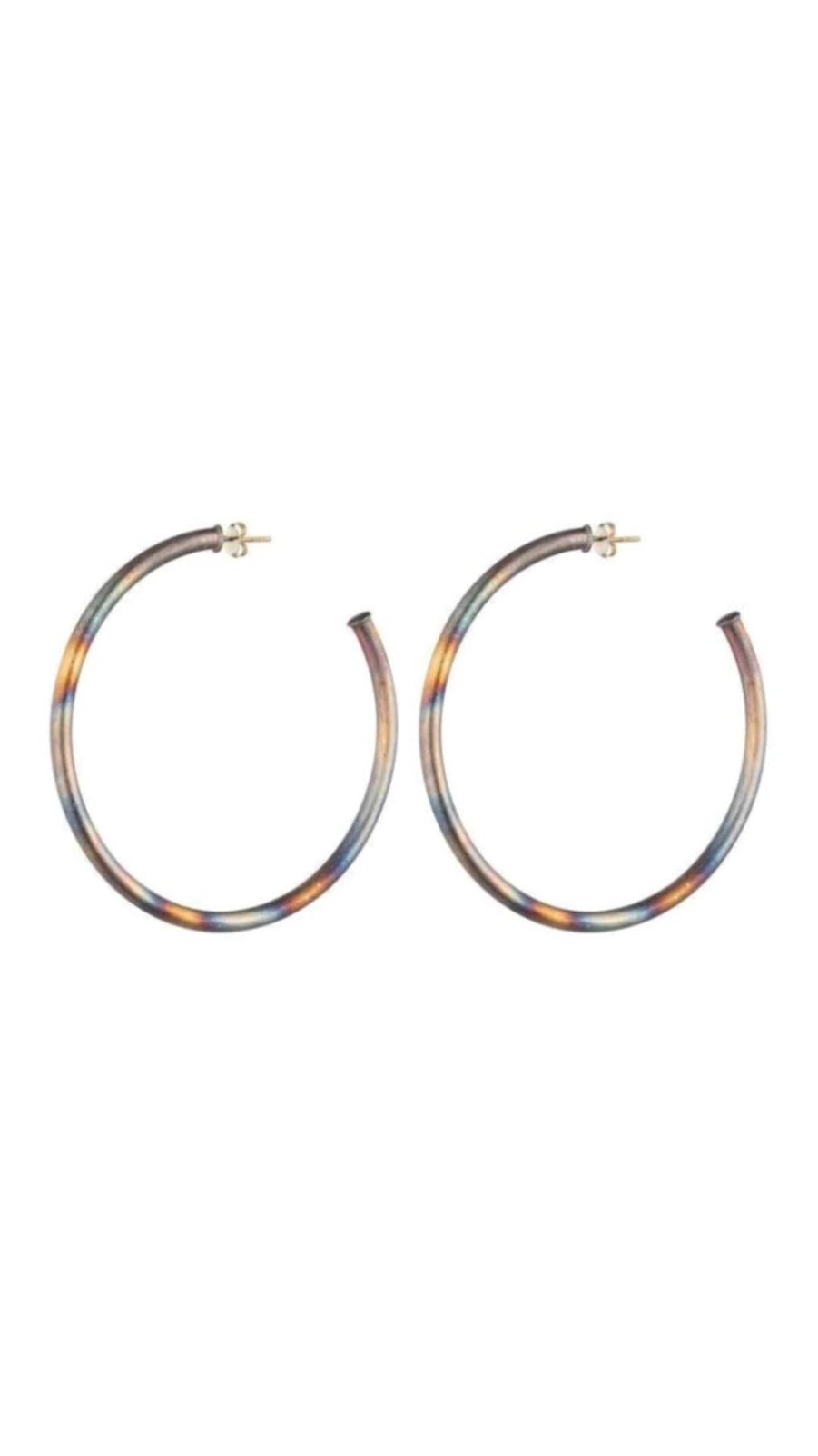 Women Sheila Fajl Earrings | Everybody'S Favorite Hoop Burnished Silver