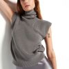 Women NATION LTD Sweaters | Isha Oversized Sleeveless Sweater Smoke