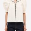 Women Ulla Johnson Shirts & Blouses | Ruby Top Ivory