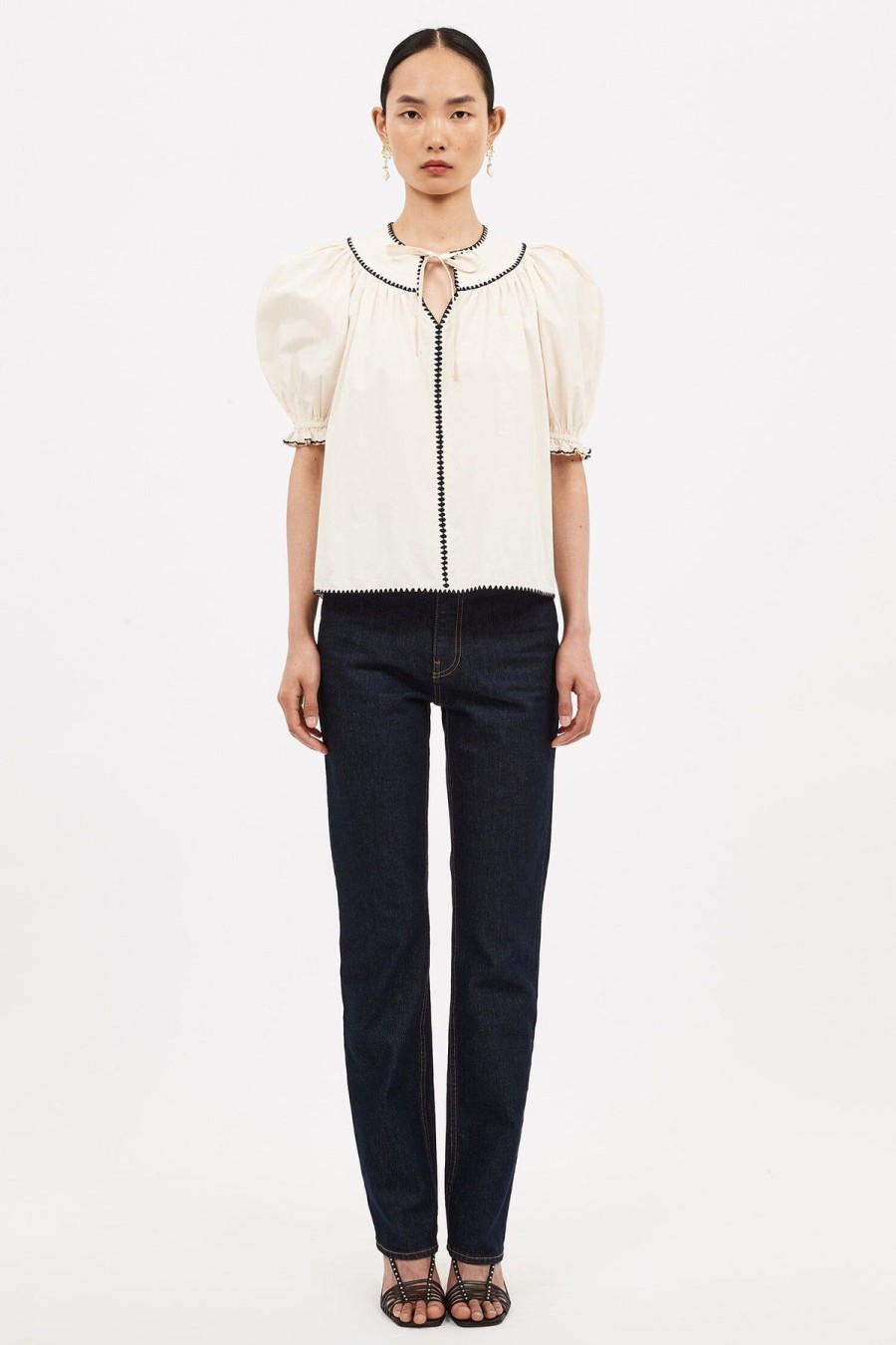 Women Ulla Johnson Shirts & Blouses | Ruby Top Ivory