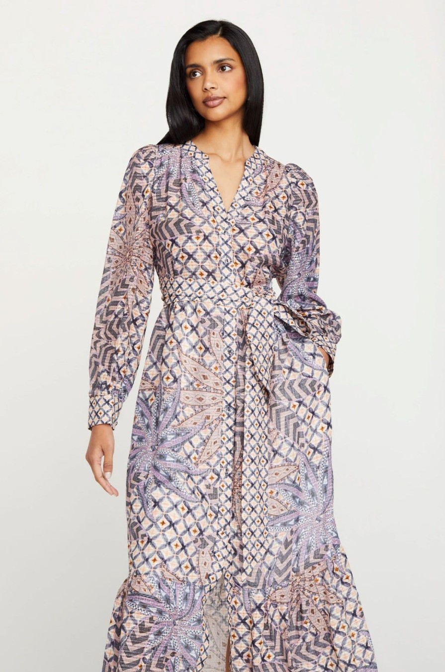 Women Marie Oliver Vacation | Hannon Dress Anise Lattice