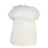 Women Linda Richards Hats | Angora Wool Pom Hat White