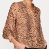 Women Brochu Walker Shirts & Blouses | Ember Printed Blouse Leopard