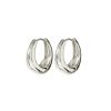 Women Luv AJ Earrings | Marbella Hoops Silver