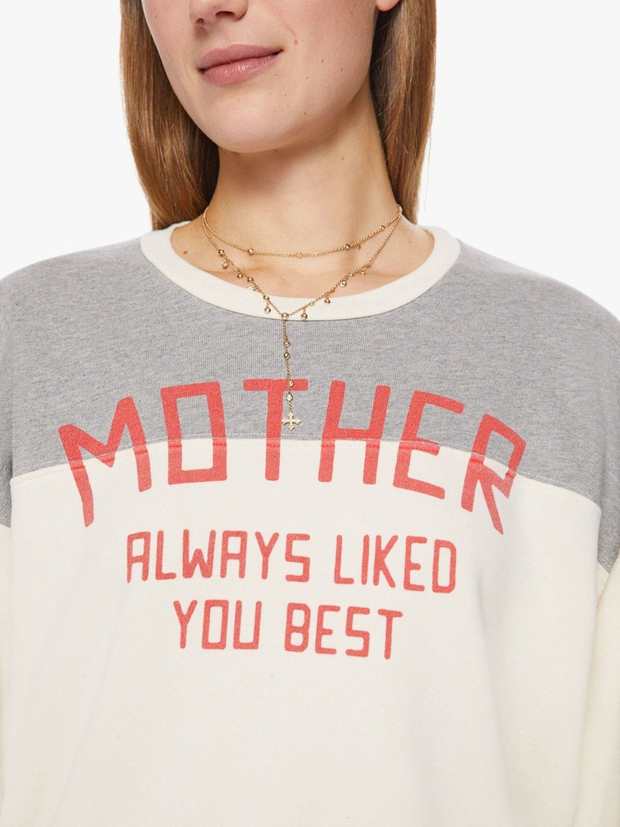 Women Mother | Champ Pull Over Chalk/Heather Grey