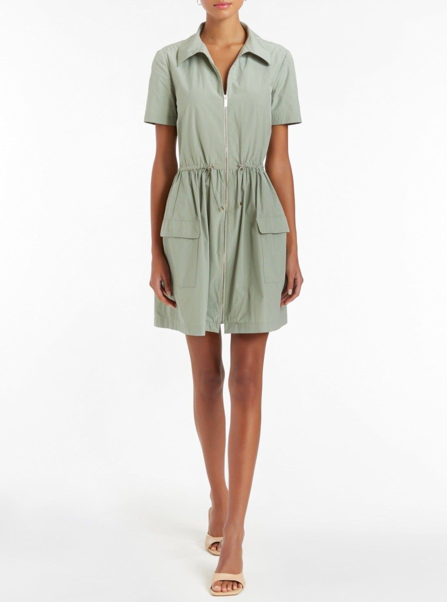 Women Amanda Uprichard Vacation | Vanessa Dress Sage