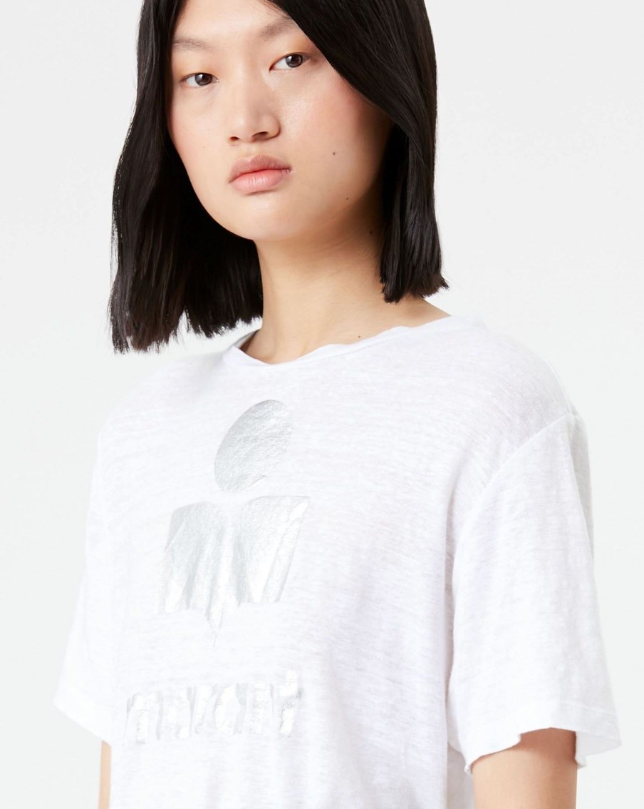 Women Isabel Marant Etoile | Zewel Tee White