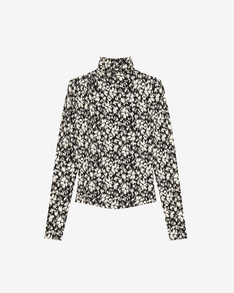 Women Isabel Marant Etoile Shirts & Blouses | Lou Top Black/White