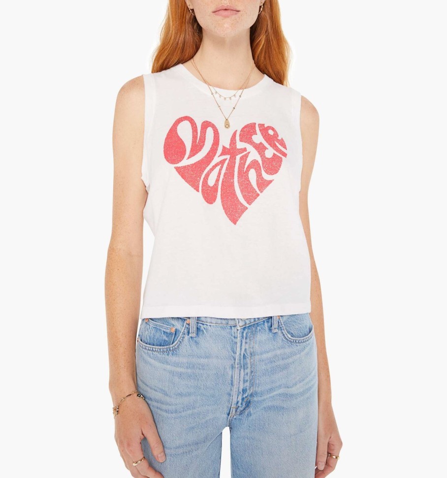 Women Mother Shirts & Blouses | Strong And Silent Type Tank Heart Mother